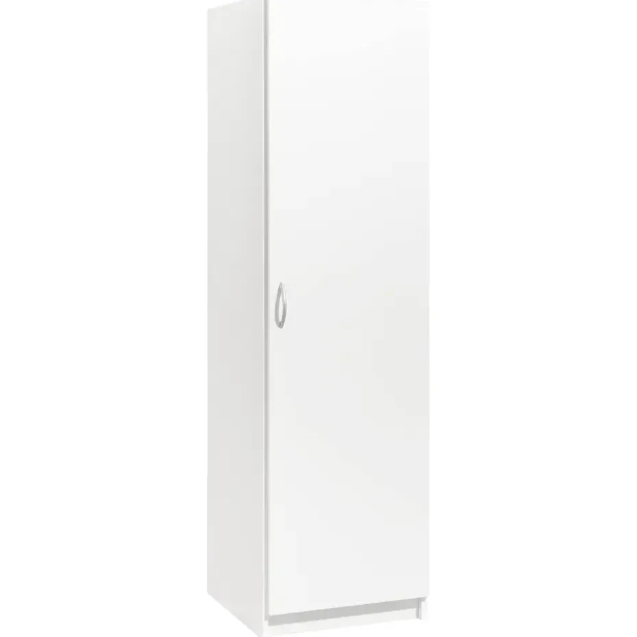 Kledingkast Varia 1-deurs - wit - 175x49x50 cm