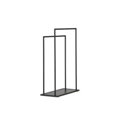 Kledingrek Zwart Metaal - 70x30x100cm - Alva