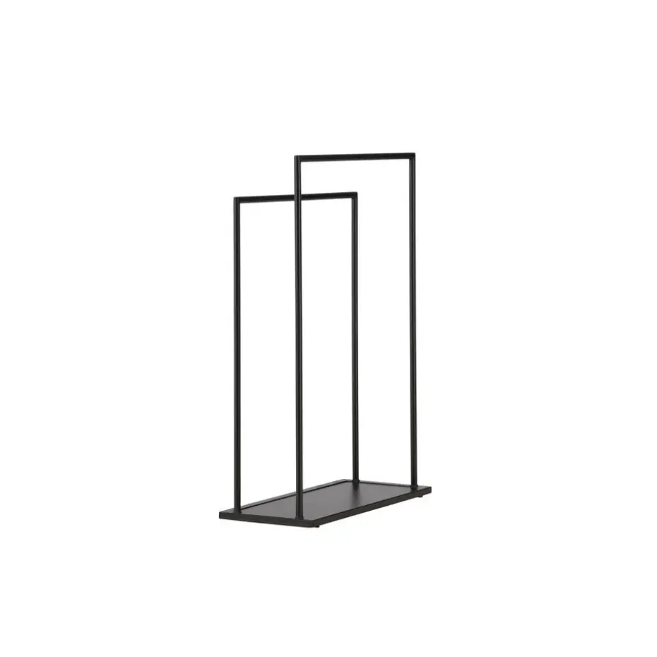 Kledingrek Zwart Metaal - 70x30x100cm - Alva