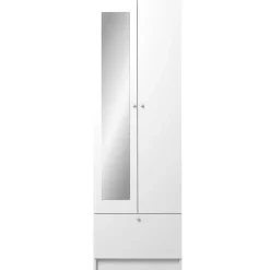 Kolomkast Fares 59cm met 2 deuren - 1 lade - wit