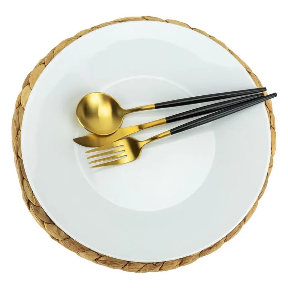 Krumble Placemat geweven rond - 30 cm