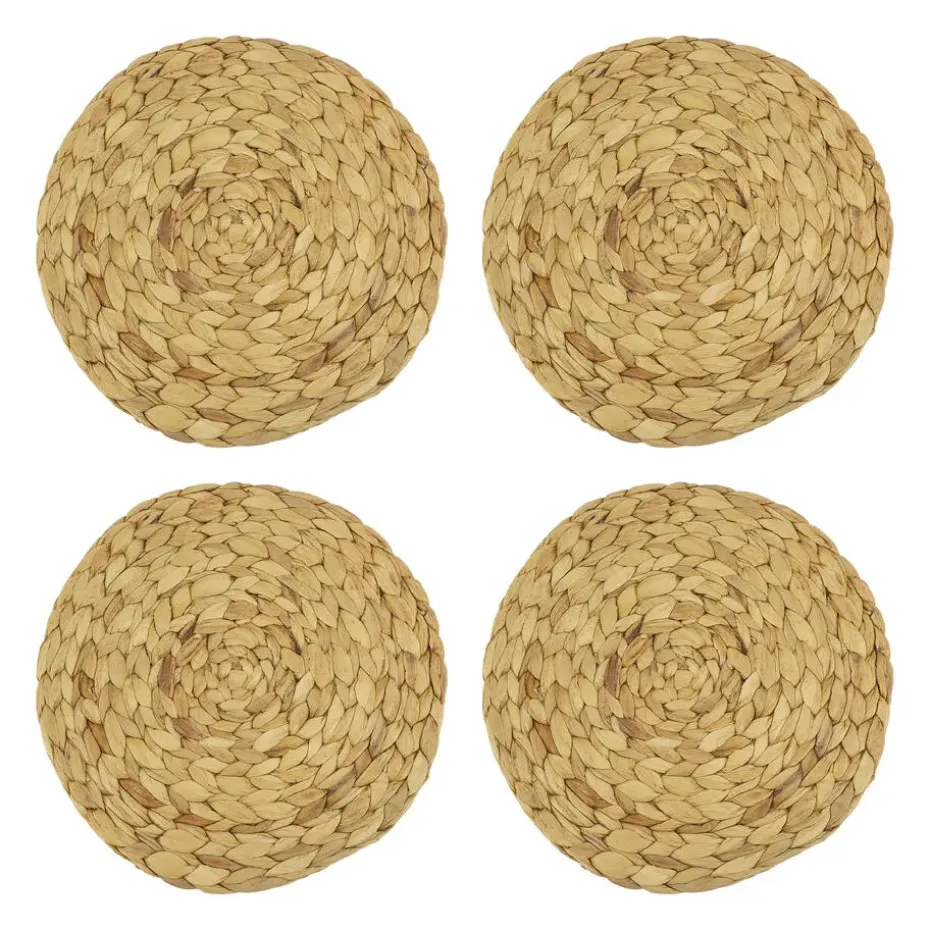 Krumble Placemat geweven rond - 30 cm - set van 4