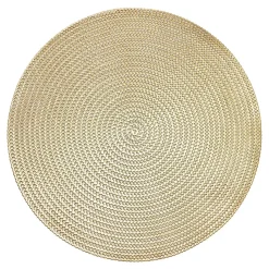 Krumble Placemat rond - PVC - Goud