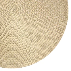 Krumble Placemat rond - PVC - Goud