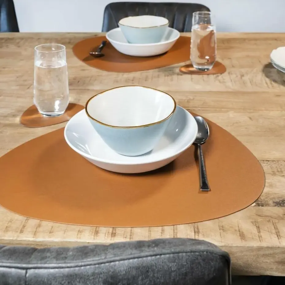 Krumble Placemat set design - 6 stuks - Bruin