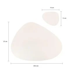 Krumble Placemat set design - 2 stuks - Wit