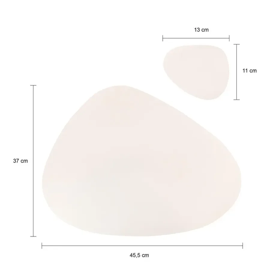 Krumble Placemat set design - 2 stuks - Wit