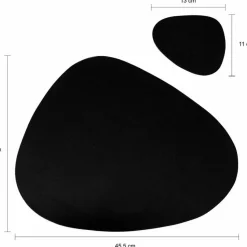 Krumble Placemat set design - 4 stuks - Zwart