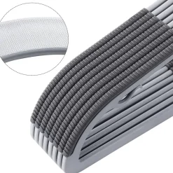 Kunststof kledinghangers - antislip - draaibare haak - 30 stuks - grijs