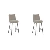 LABEL51 Barkruk Lennon - Naturel - Boucle - set van 2