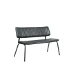 LABEL51 Eetkamerbank Gusto - Zwart - PU-Leder - 120 cm
