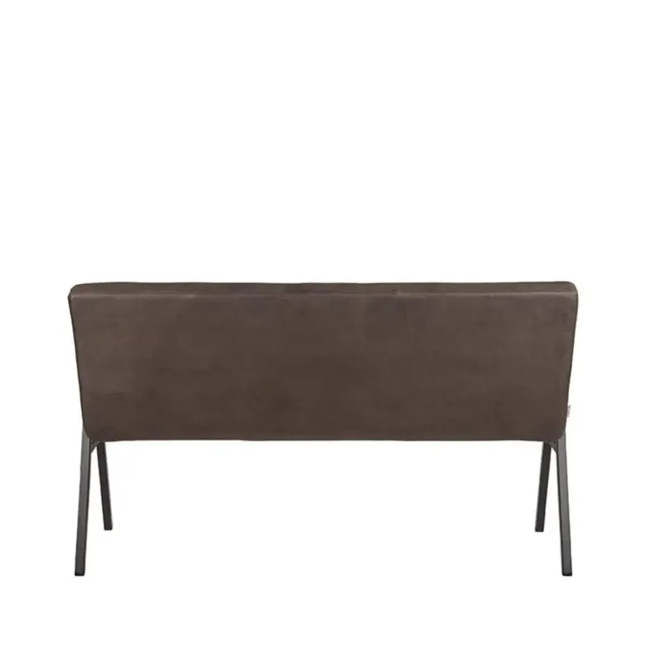 LABEL51 Eetkamerbank Matz - Antraciet - Microfiber - 145 cm