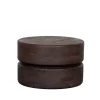 LABEL51 Salontafel Milly - Espresso - Mangohout - 50 cm