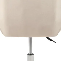 LABELLE - Bureaustoel - Beige - Fluweel