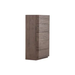 Ladekast 5 Lades - Donkerbruin MDF - 55x35x100cm - Noble