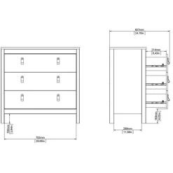 Ladekast Madeira - greige - 80x82x38 cm