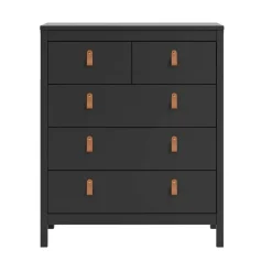 Ladekast Madeira - zwart - 99x82x38 cm