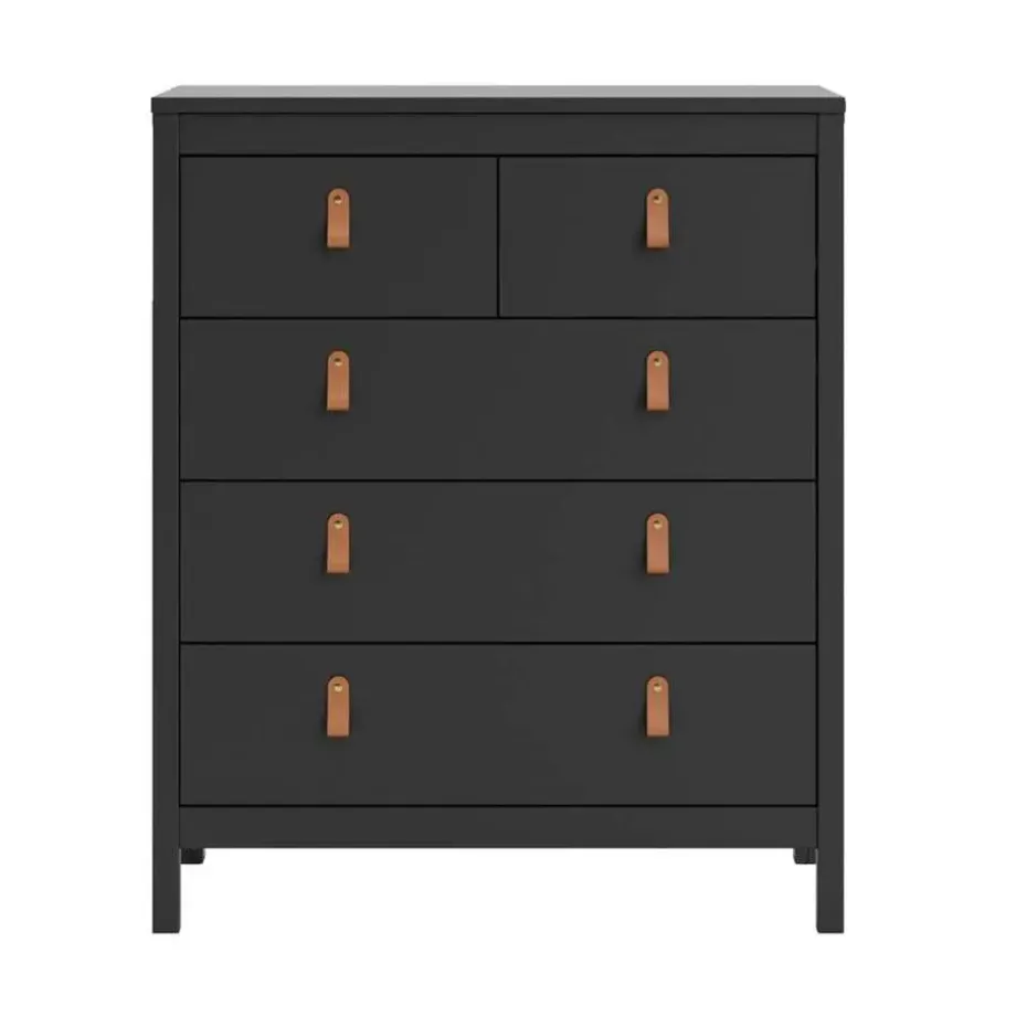 Ladekast Madeira - zwart - 99x82x38 cm