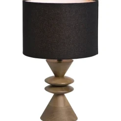 Lampenkap Luna cilinder zwart - 18xØ25 cm