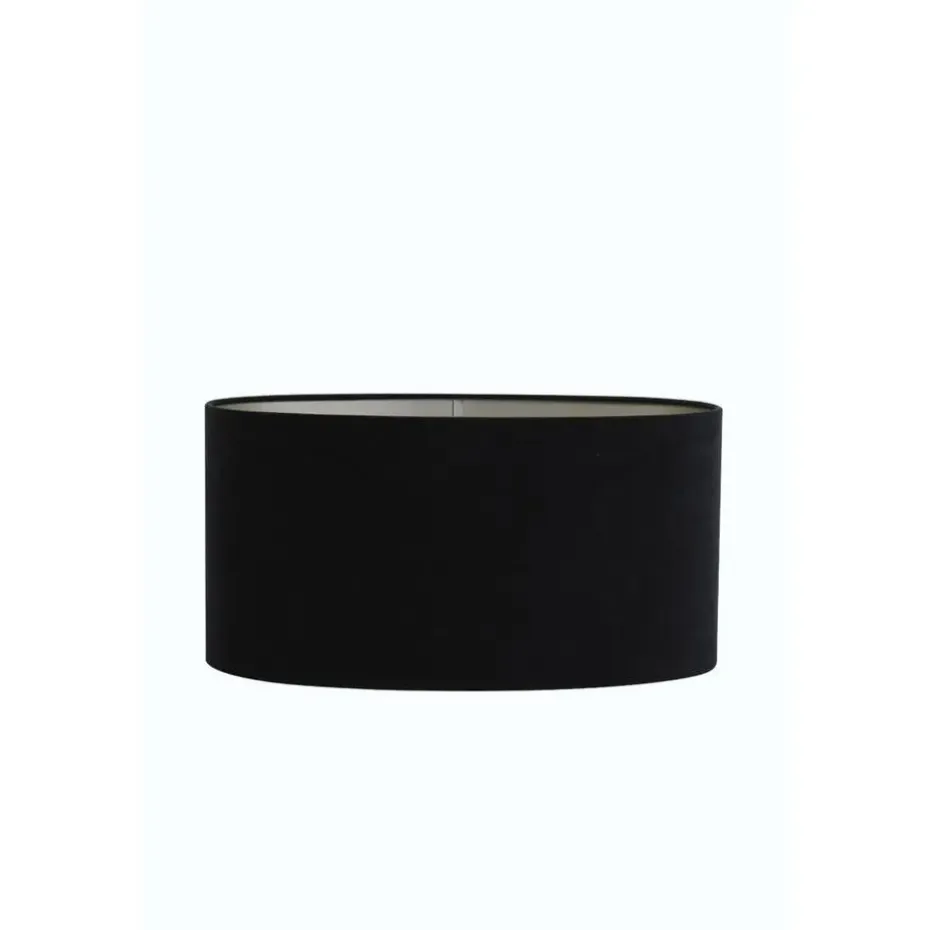 Lampenkap Ovaal Velours - Zwart - 38x17,5x19cm