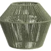 Lampenkap Willow - groen metaal/papier - 27xØ33 cm