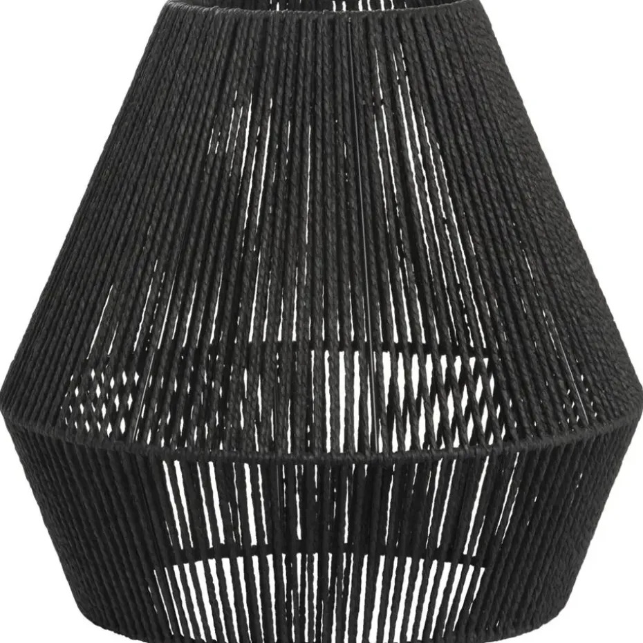 Lampenkap Willow - zwart metaal/papier - 37,5xØ40 cm