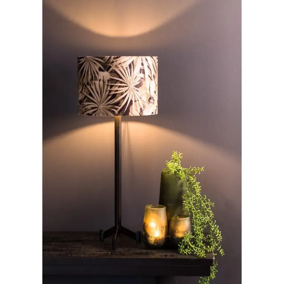 Lampvoet Dennis - Zwart - 15.5x15.5x50cm