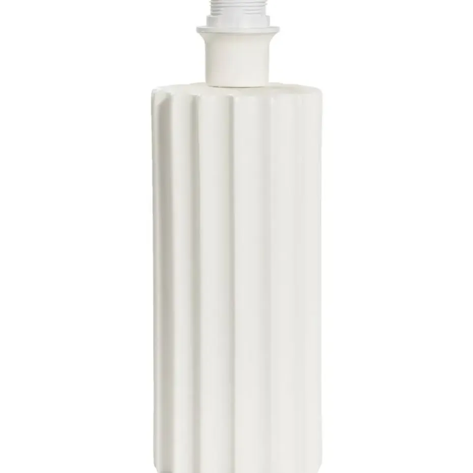 Lampvoet Linne - wit keramiek - 33,5xØ12 cm