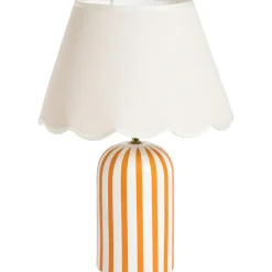 Lampvoet Lio - wit/oranje - 29,5x12,5x12,5 cm