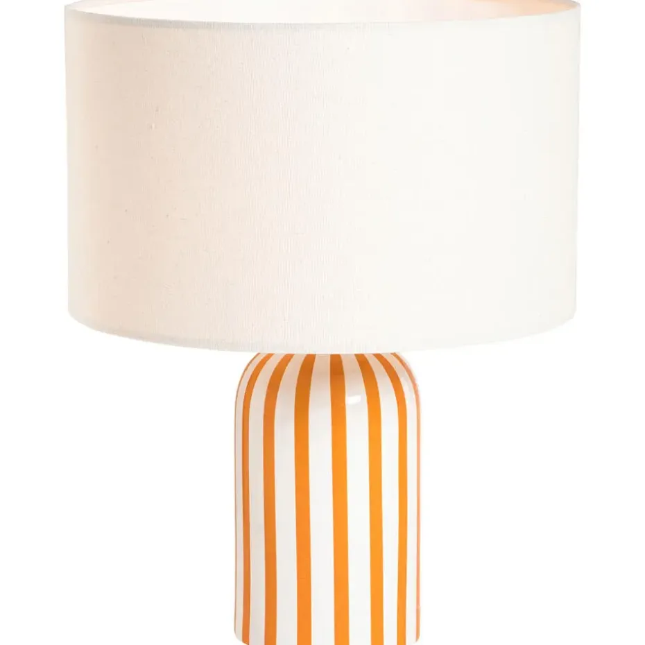 Lampvoet Lio - wit/oranje - 29,5x12,5x12,5 cm