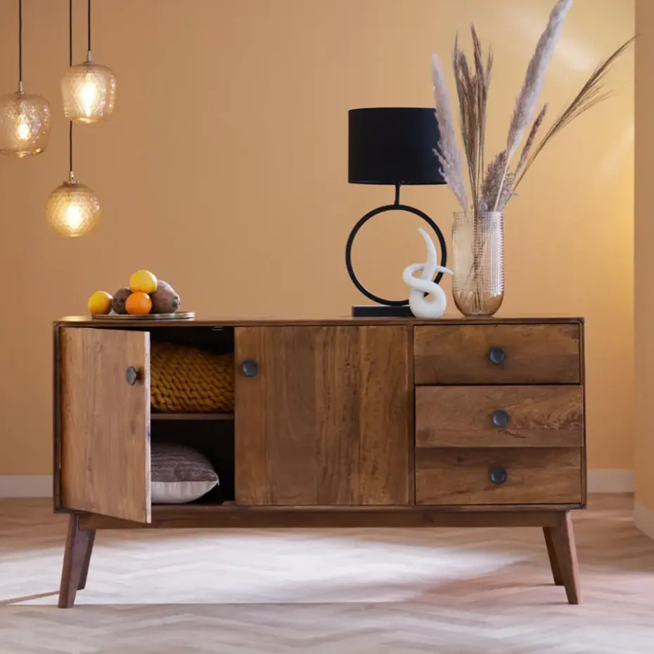 Lampvoet LIVA - mat zwart - M