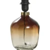 Lampvoet Mois bruin glas E27 26,5xØ16,5 cm