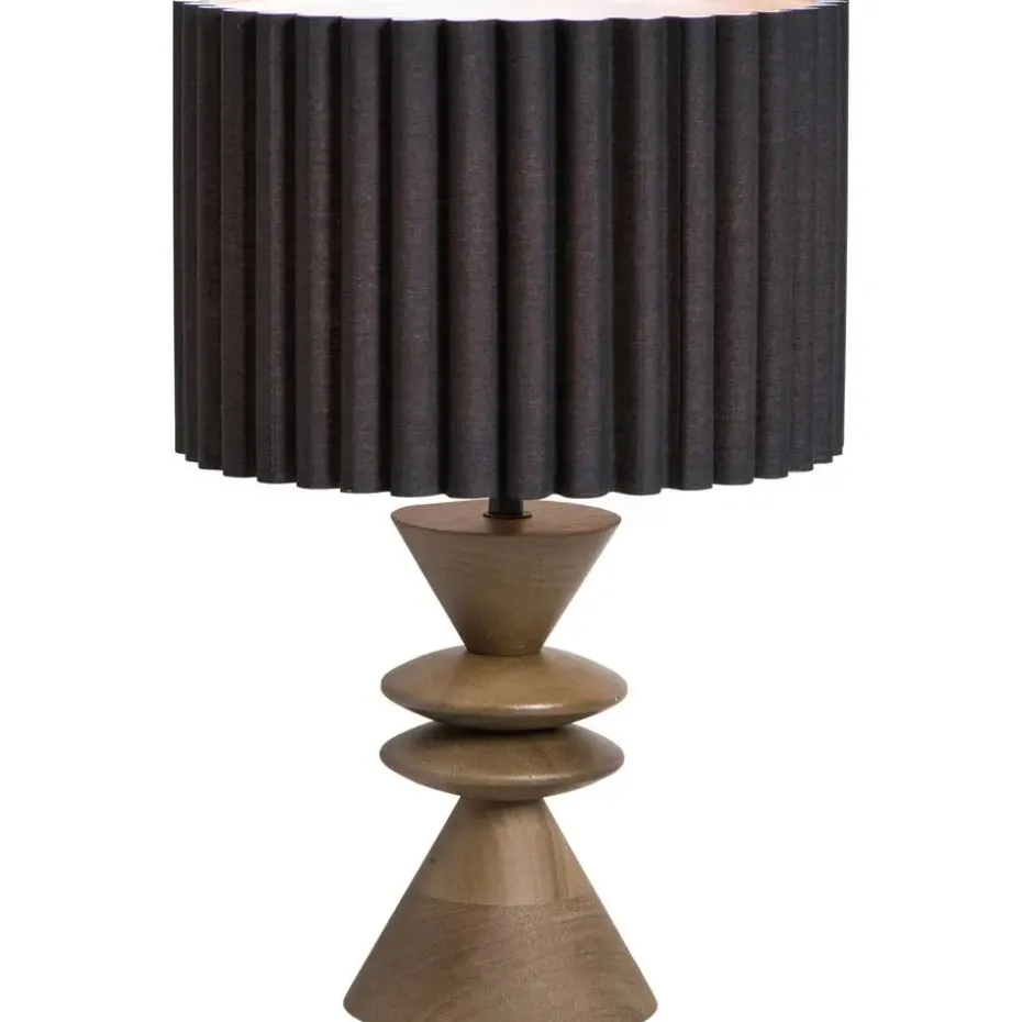 Lampvoet Timber bruin E27 - 30x13x13 cm