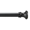 Lange gordijnroede - uitschuifbare gordijn rail - stang van 250-360 cm - zwart