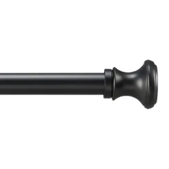 Lange gordijnroede - uitschuifbare gordijn rail - stang van 250-360 cm - zwart