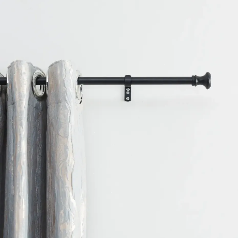 Lange gordijnroede - uitschuifbare gordijn rail - stang van 250-360 cm - zwart