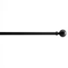 Lange Gordijnroede - Uitschuifbaar - Stang van 90 - 170 cm - Zwart
