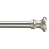 Lange gordijnroede - uitschuifbaar - 250-360 cm - zilvergrijs