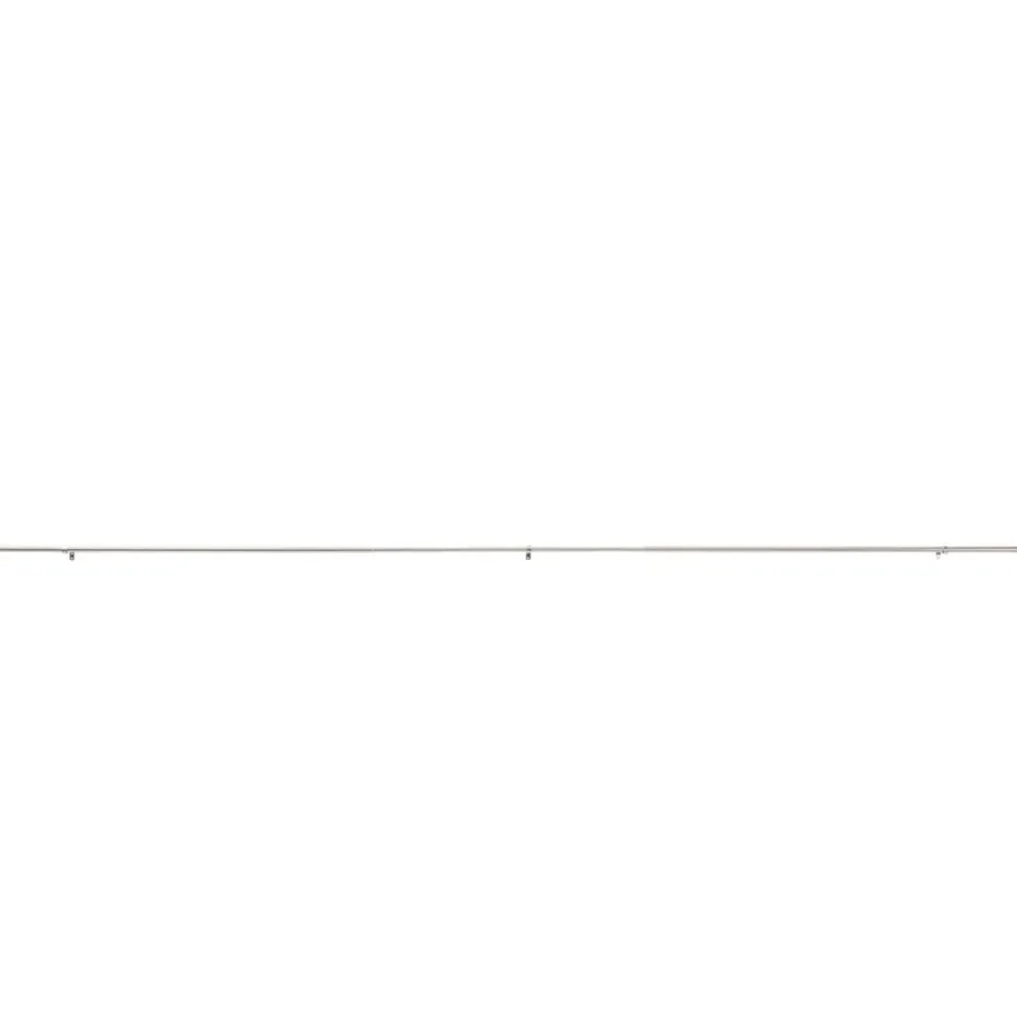 Lange gordijnroede - uitschuifbaar - 250-360 cm - zilvergrijs