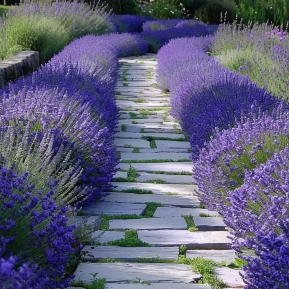 Lavendel - Set van 6 - Lavandula angustifolia - Hoogte 10-15cm - ⌀10,5cm