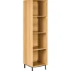 LEANDRO - Opbergkast 4 planken - Lichtbruin - MDF