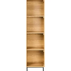 LEANDRO - Opbergkast 4 planken - Lichtbruin - MDF