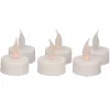 LED waxinelichtjes gele vlam 6x stuks