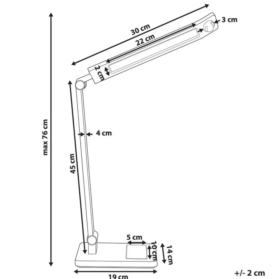 LEPUS - Bureaulamp LED - Zilver - Synthetisch materiaal