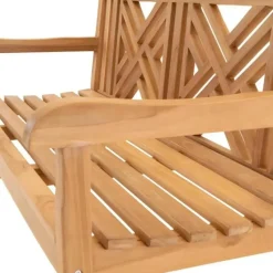 Les - Cross bank teak 150x64x92cm