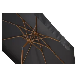 Les - Parasol Libra houtlook Ø3mtr - grijs