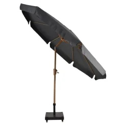 Les - Parasol Libra houtlook Ø3mtr - grijs
