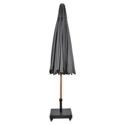 Les - Parasol Libra houtlook Ø3mtr - grijs