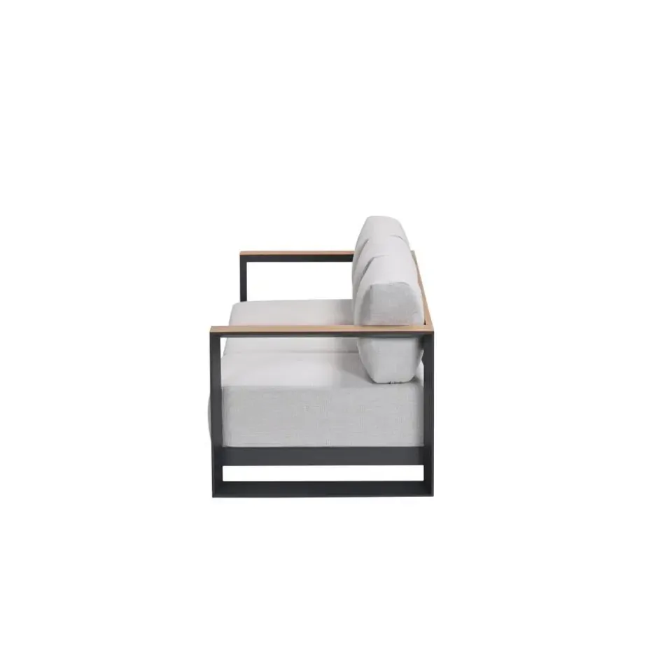 Levanto driezitsbank - c.black - valley sand light teaklook