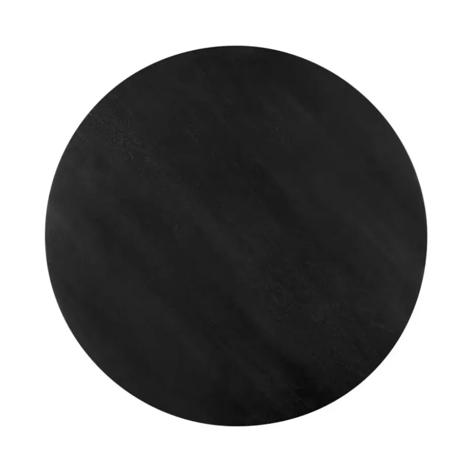 Lewis & Loft Eettafel Lian - Rond ⌀120 cm - Mangohout - Zwart